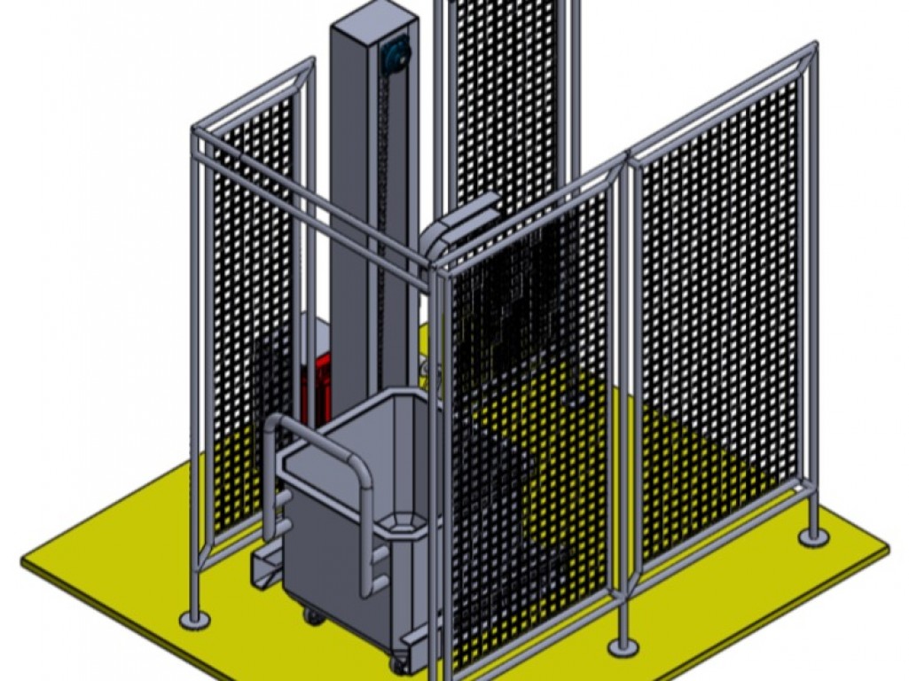 Imagem do produto Elevador de Torre com Corrente para Carrinho de Massa e tempero de 200kg