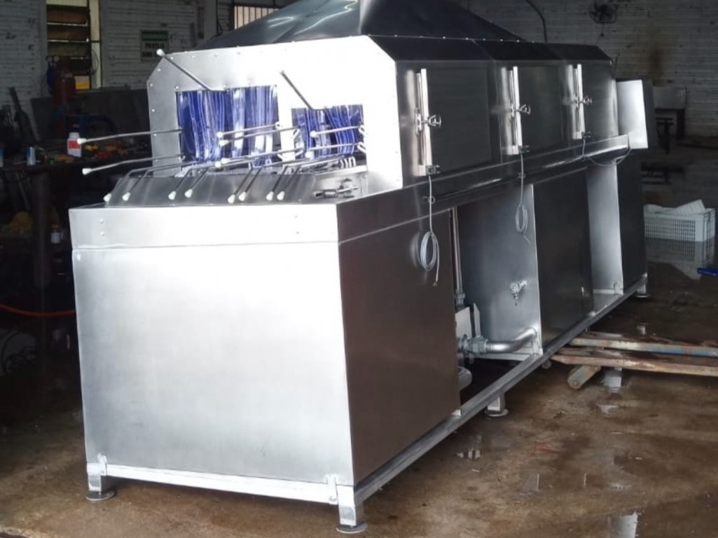 Imagem do produto Máquina de Lavar Caixas brancas para indústria e miúdos suínos